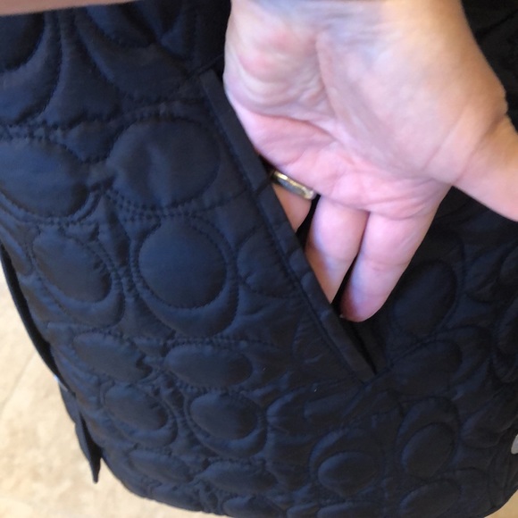 NWOT Coach Monogram Black coat - Picture 12 of 17